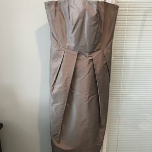JCrew strapless taffeta dress